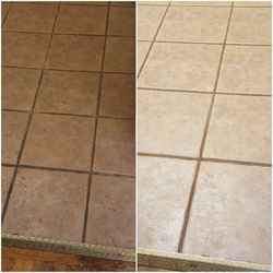 Tile and grout cleaning work