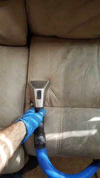 Upholstery cleaning work